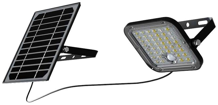 V-TAC VT-411 10313 LED-Flutlichtstrahler, Solarmodul 10 W Leuchtfarben: Kaltweiß