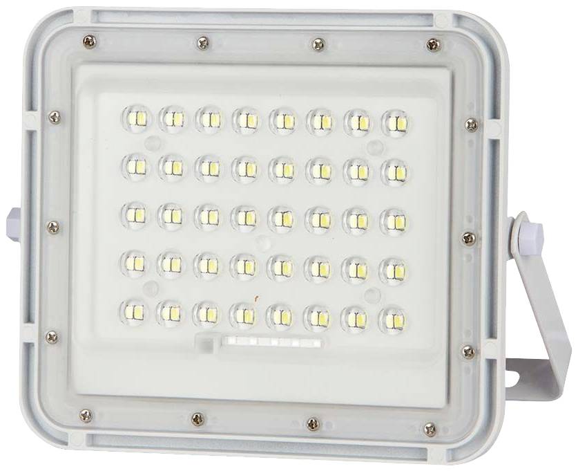 V-TAC VT-80W 7841 LED-Flutlichtstrahler, Solarmodul 10 W Kaltweiß Weiß