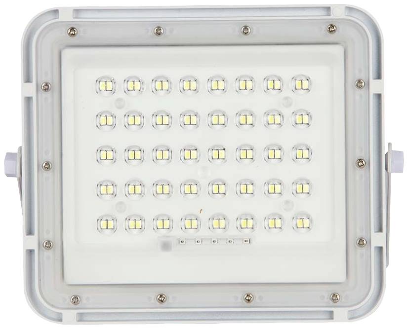 V-TAC VT-80W 7841 LED-Flutlichtstrahler, Solarmodul 10 W Kaltweiß Weiß