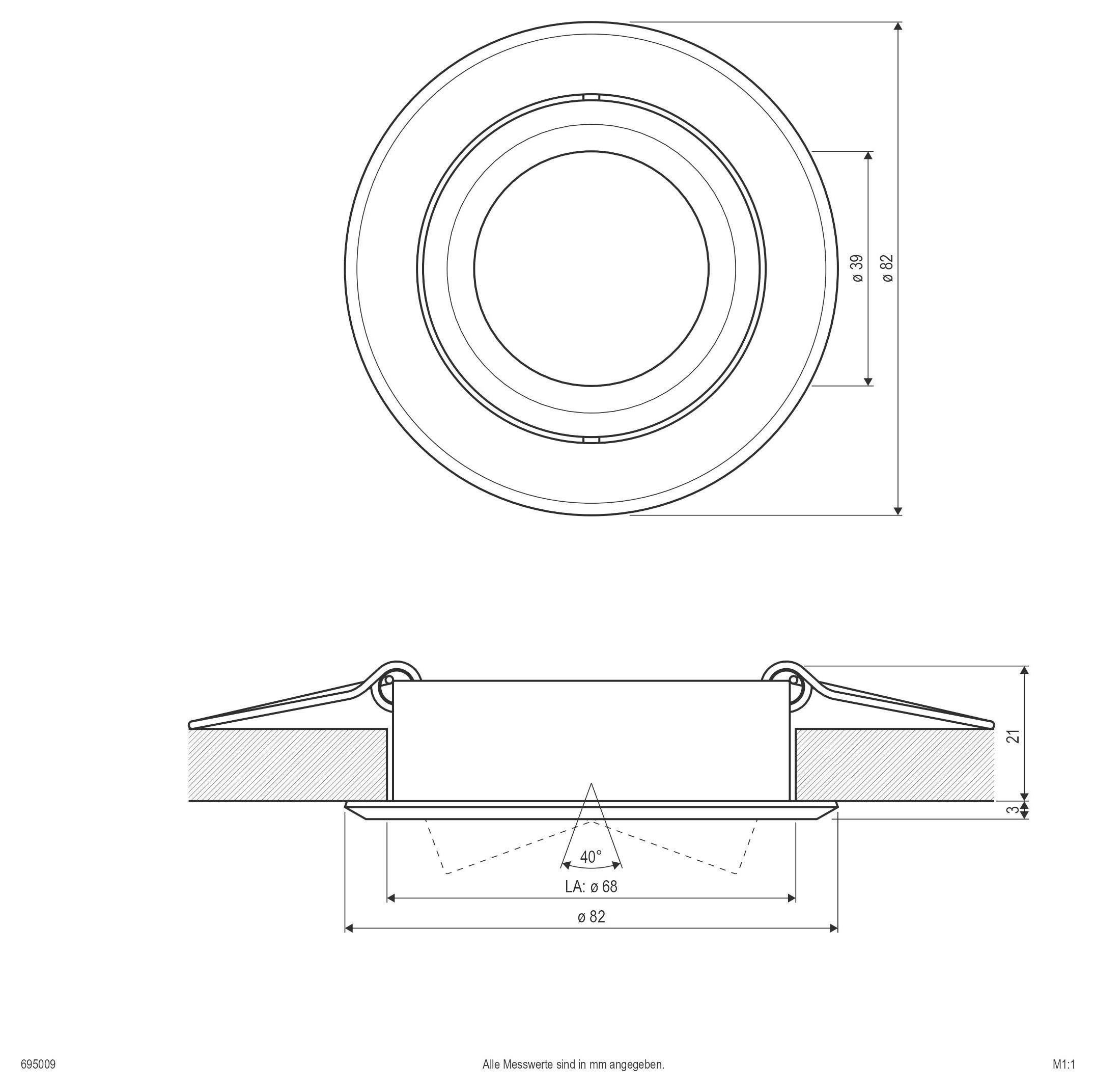 EVN 695009 695009 LED-Deckenstrahler