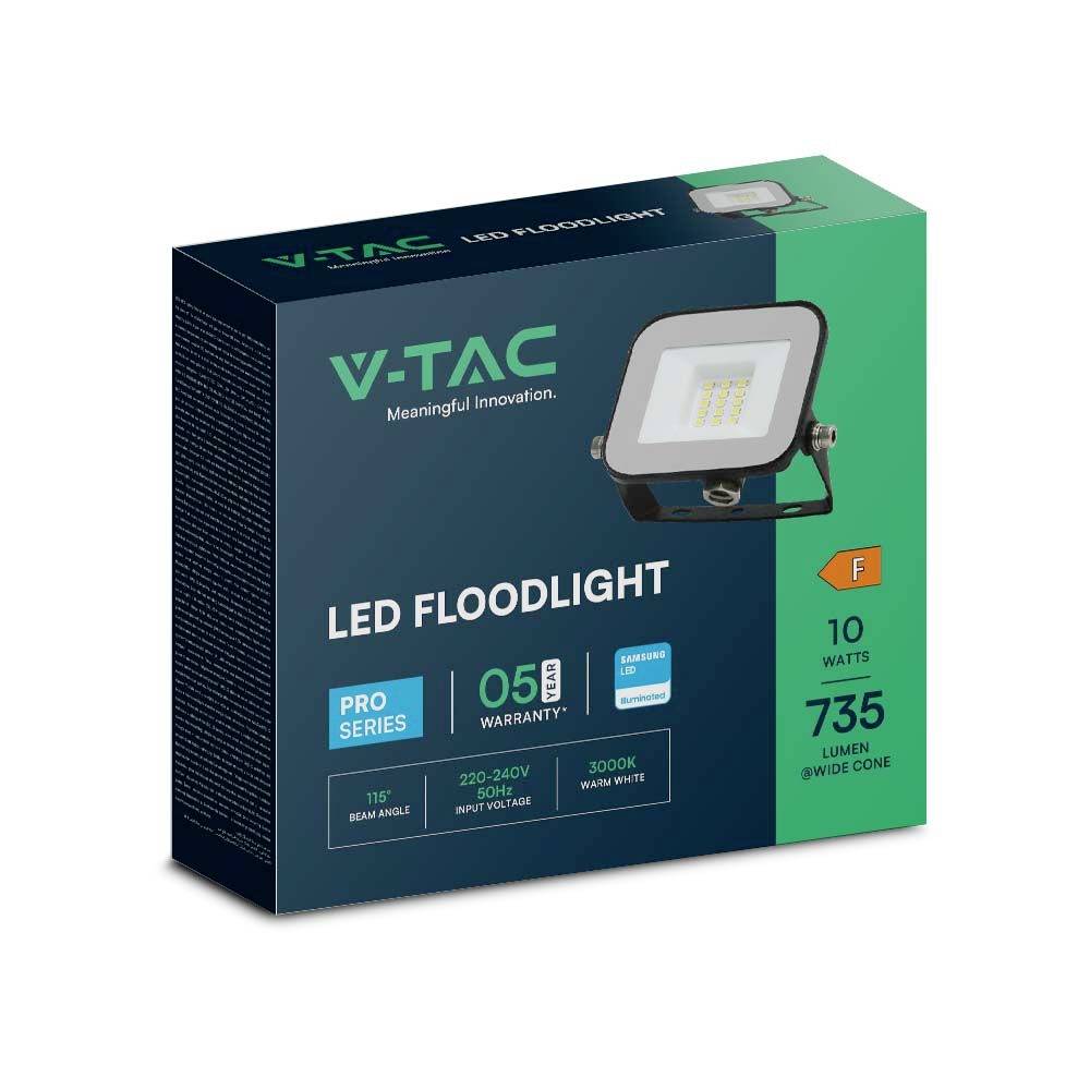 V-TAC VT-44010 9899 LED-Flutlichtstrahler EEK: F (A - G) 10W Leuchtfarben: Neutralweiß