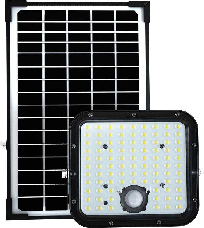 V-TAC VT-432 10311 LED-Flutlichtstrahler, Solarmodul 30W Leuchtfarben: Kaltweiß