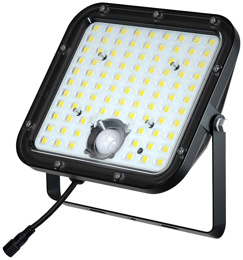V-TAC VT-432 10310 LED-Flutlichtstrahler, Solarmodul 30W Leuchtfarben: Neutralweiß