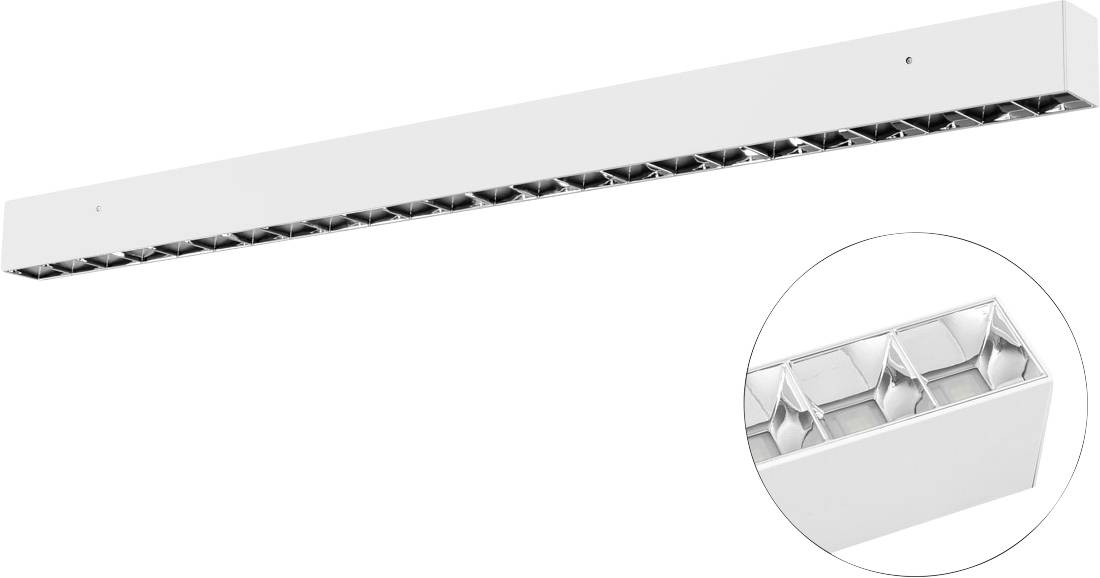 Bild eines eingebauten Außenbodenleuchten-Sets mit quadratischer Metallverkleidung, schwarzem zylindrischem Gehäuse, Stromkabel und separatem Montagering.