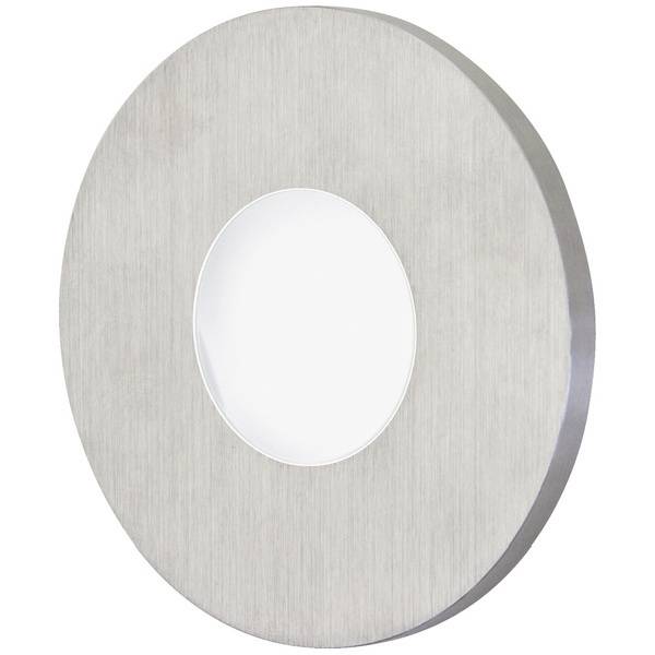 Runder Spiegel mit breitem, silbernem Rahmen und glänzendem mittlerem Bereich, geeignet zur Dekoration oder funktionalen Nutzung in Räumen.