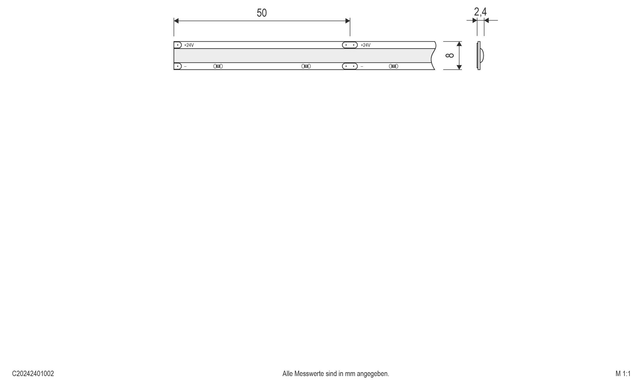 EVN C20242401002 LED-Streifen EEK: F (A - G) 1 St.
