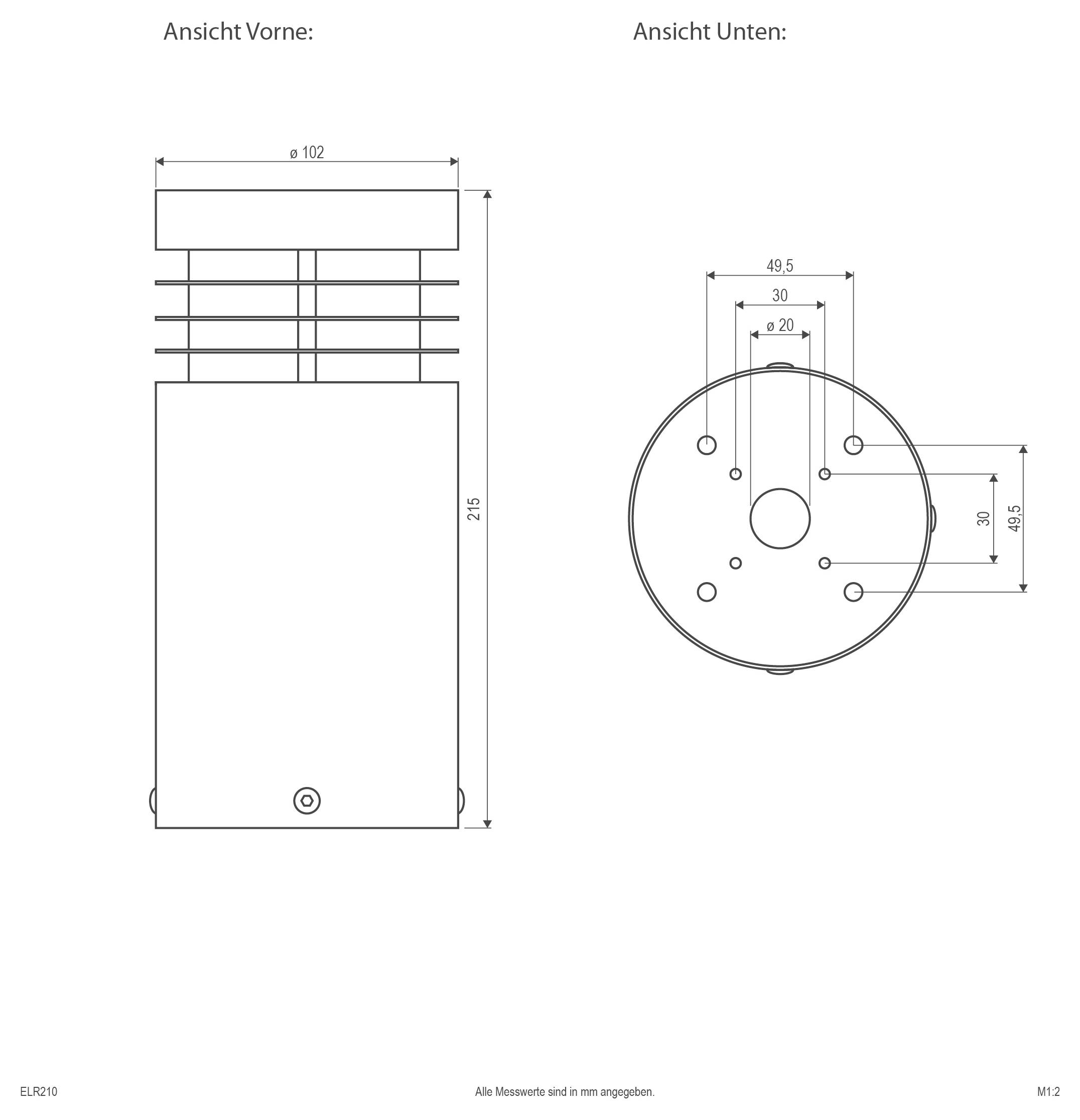 EVN ELR210 ELR210 Wegeleuchte E27