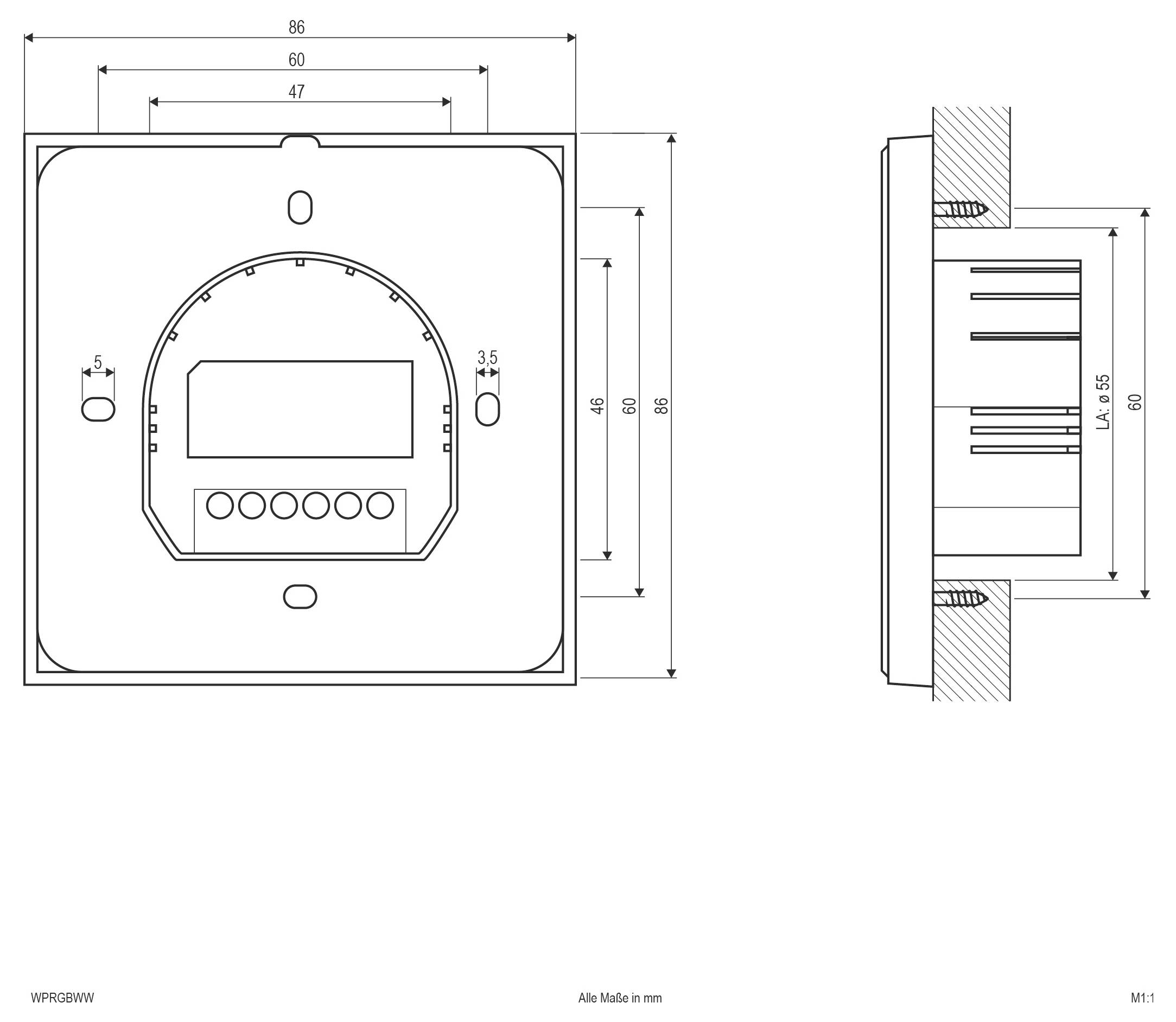 EVN WPRGBWW Bedienelement