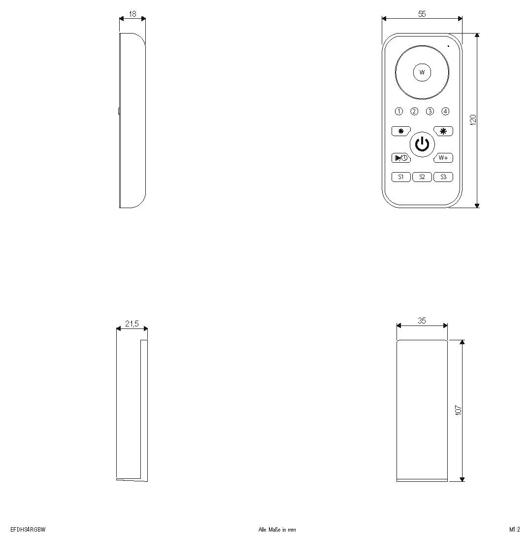 EVN EFDHS4RGBW Funksender