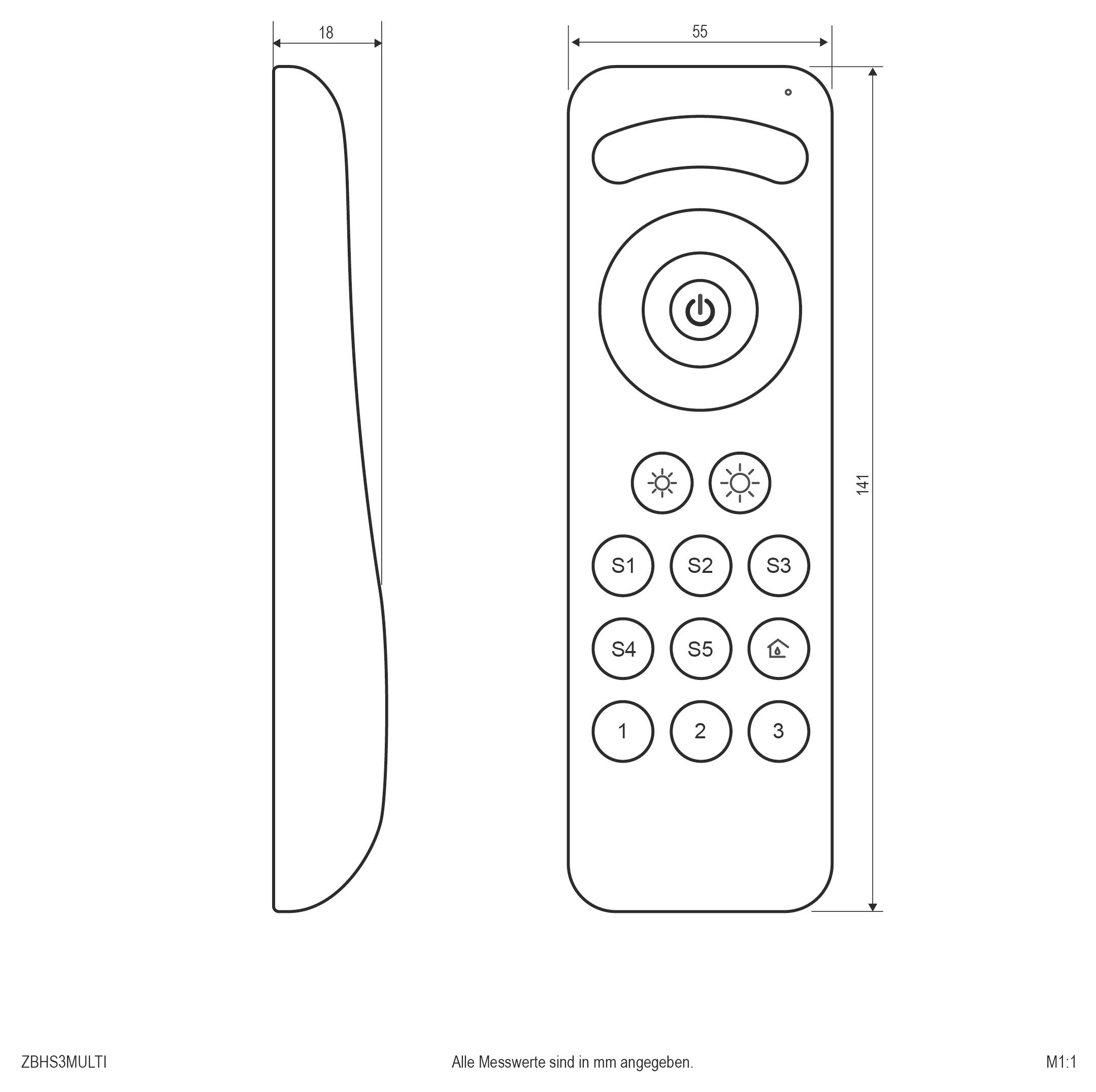 EVN ZBHS3MULTI Funksender