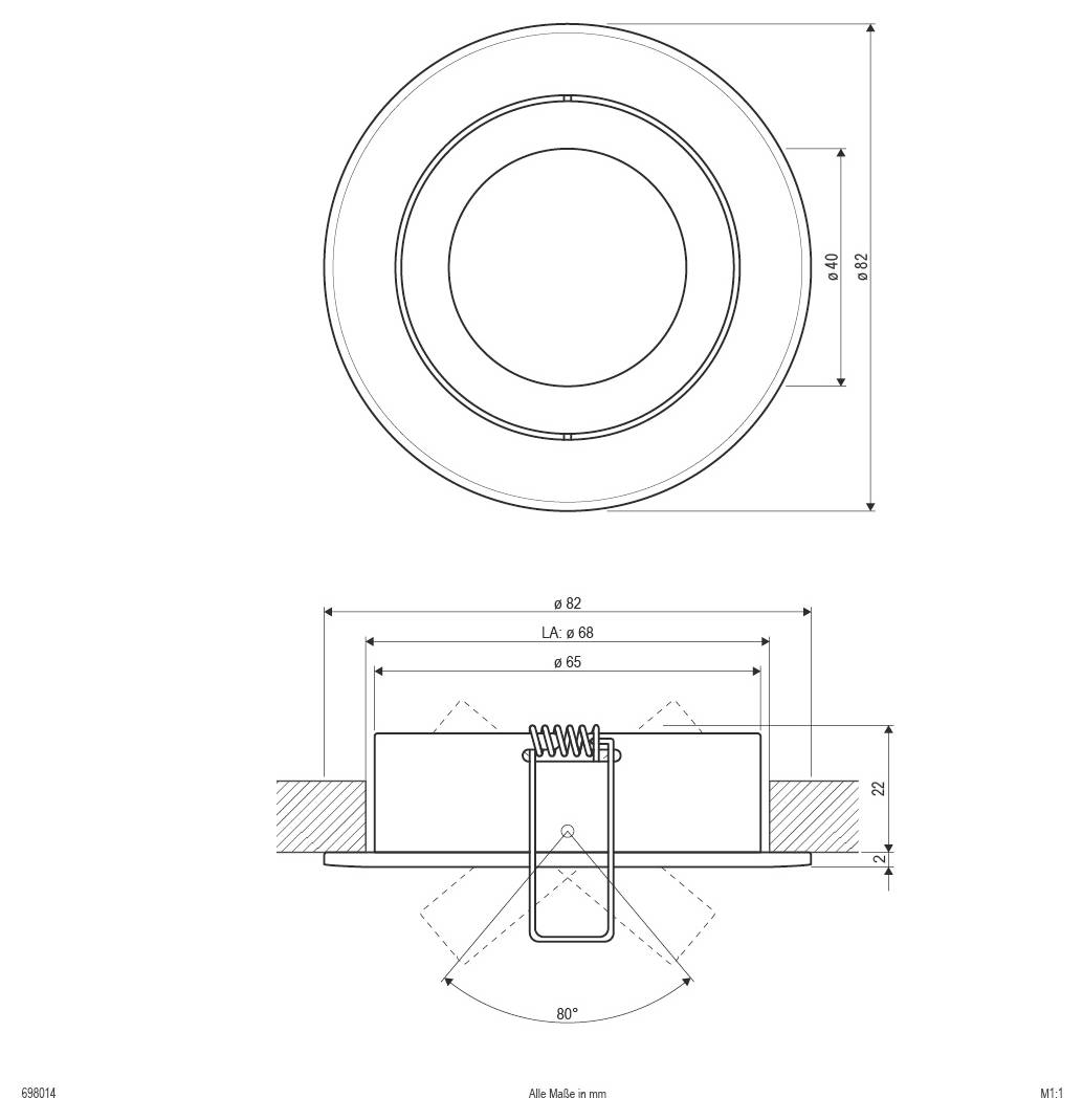 EVN 698014 698014 Deckenstrahler