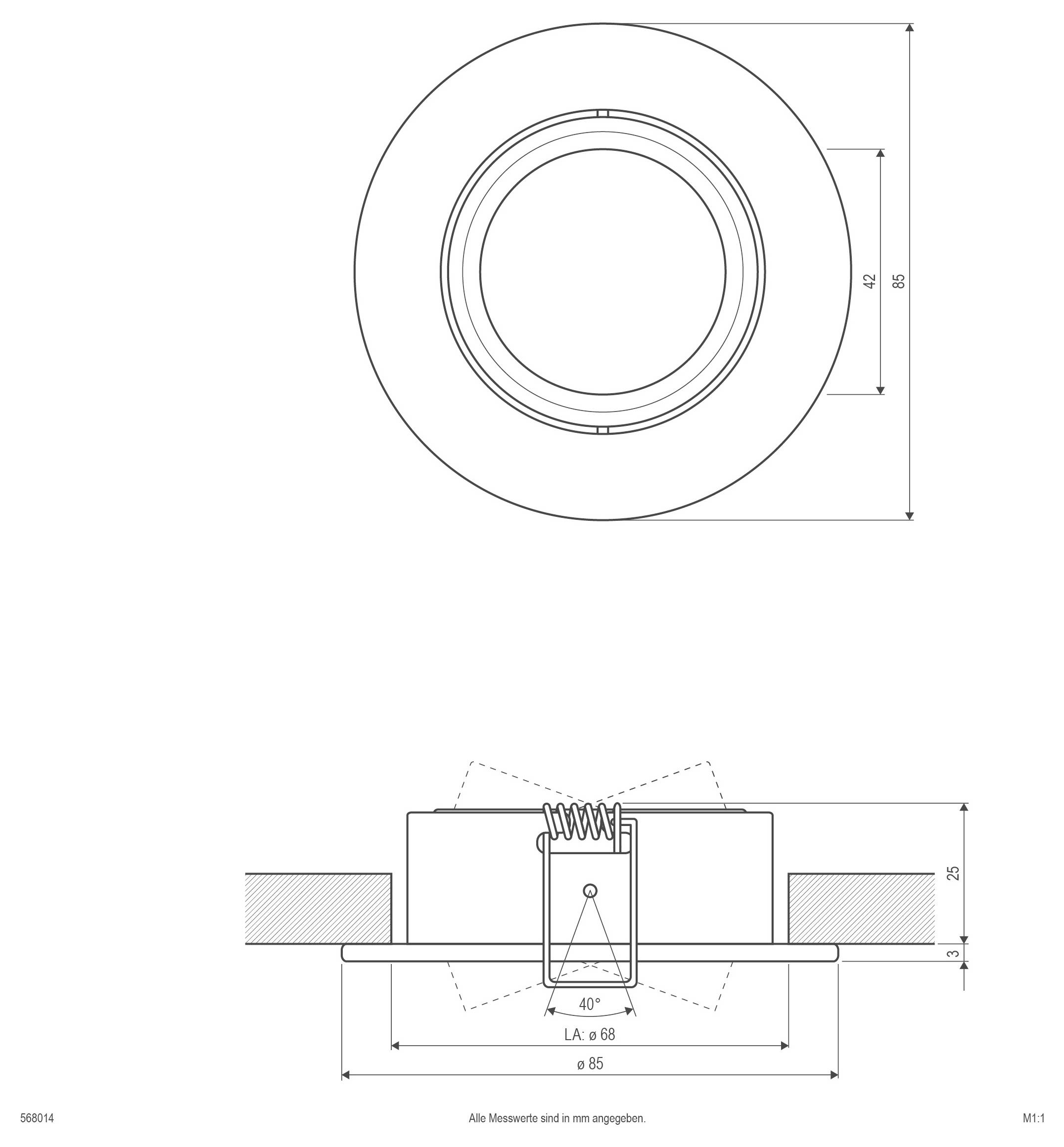 EVN 568014 568014 Deckenstrahler