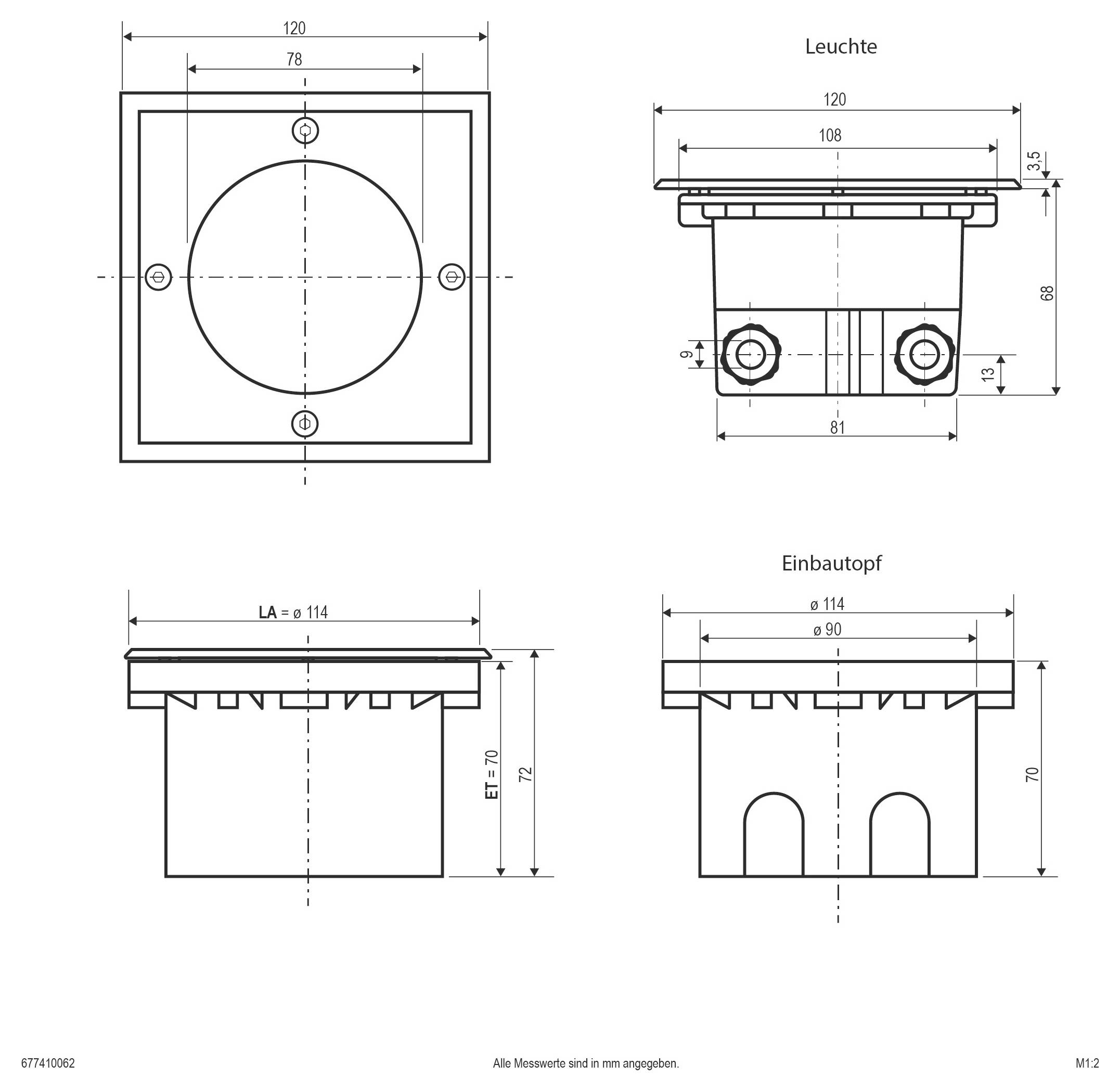 EVN 677410062 677410062 Bodeneinbauleuchte LED