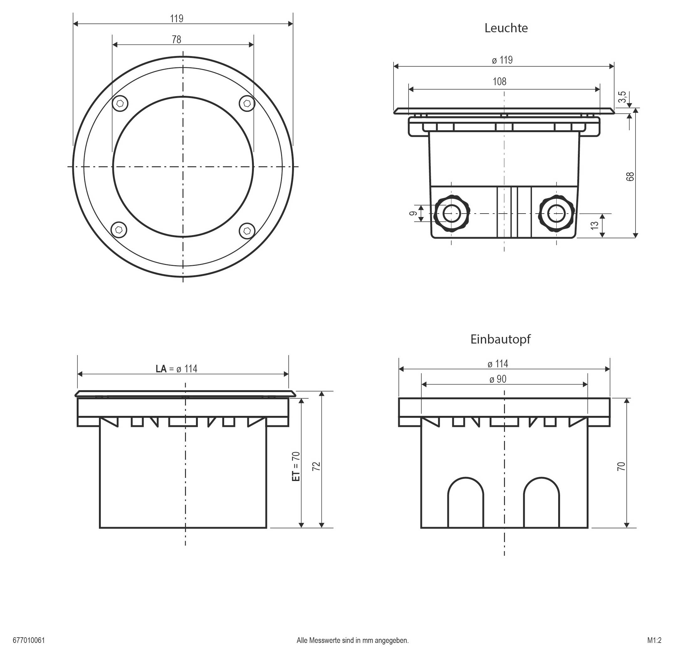 EVN 677010061 677010061 Bodeneinbauleuchte LED