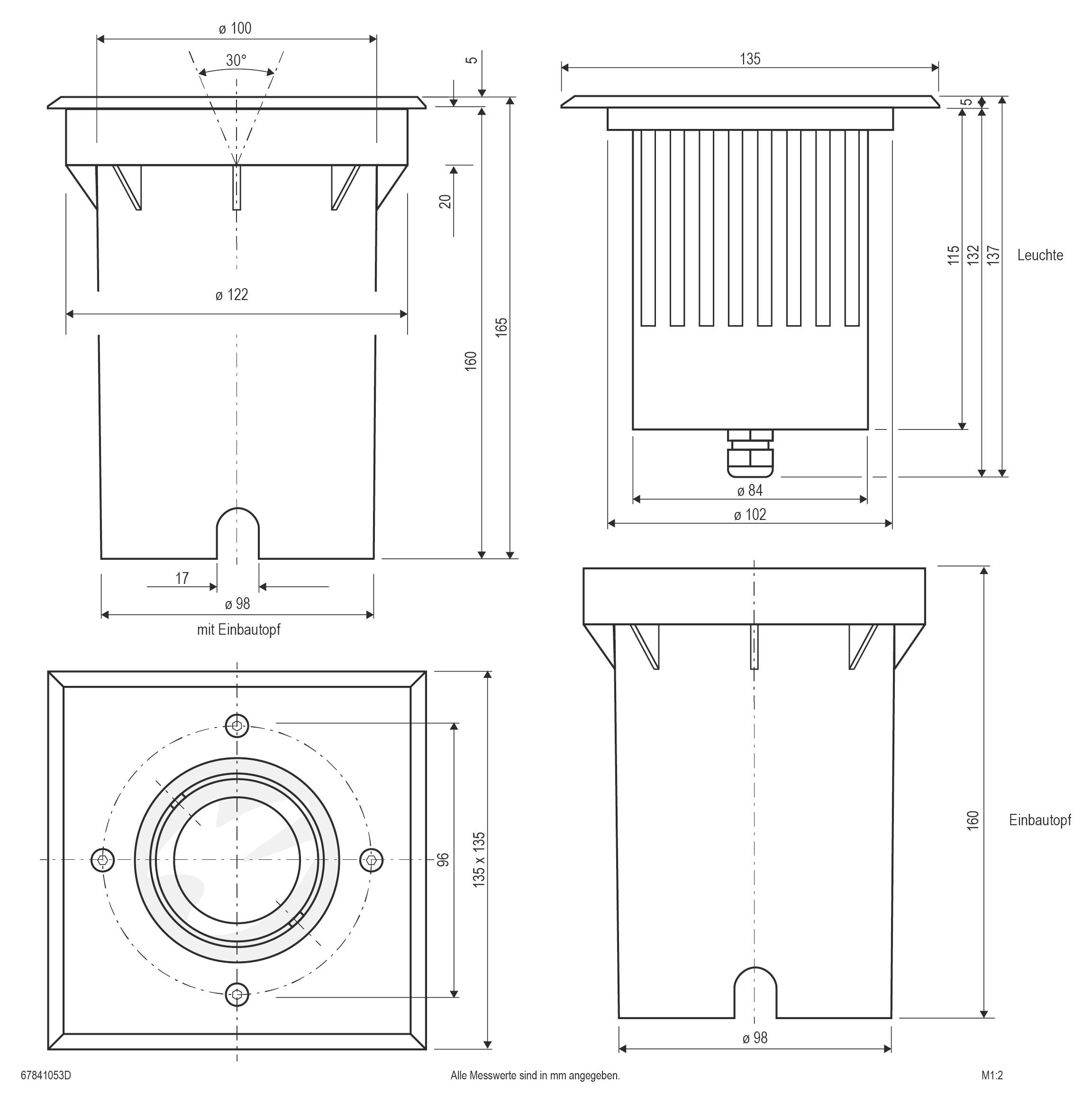 EVN 67841053D 67841053D Bodeneinbauleuchte LED