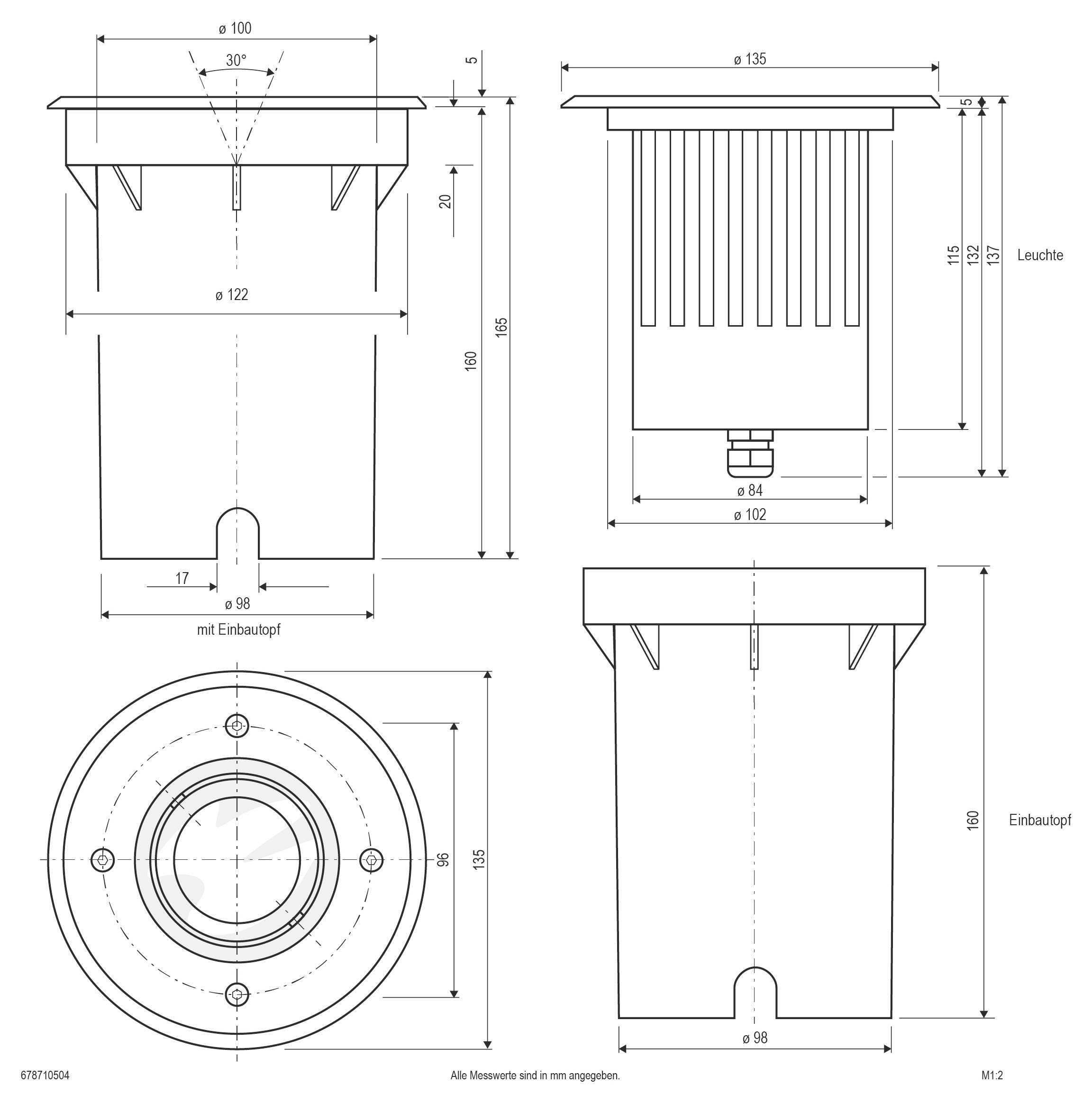 EVN 678710504 678710504 Bodeneinbauleuchte LED