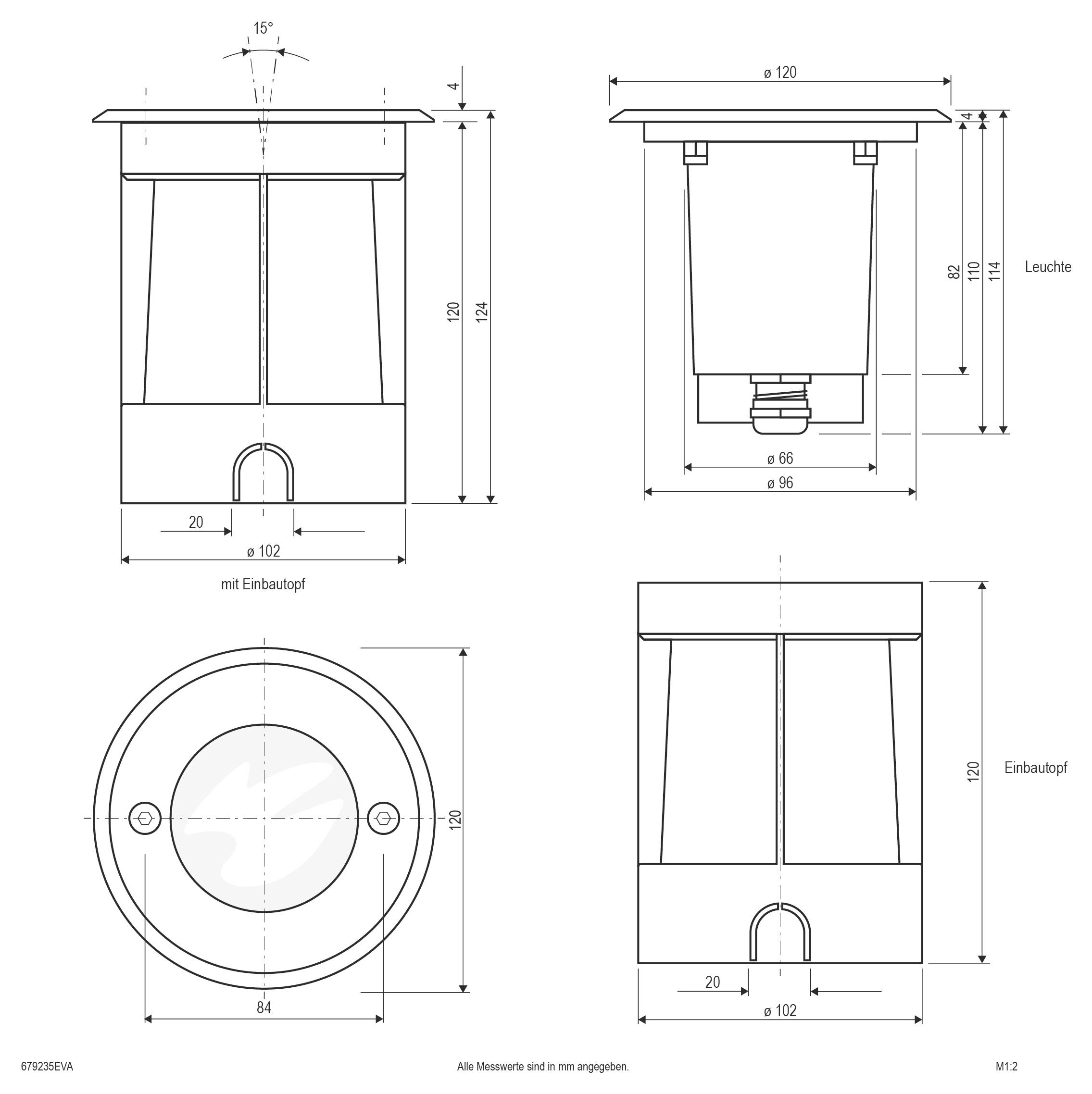EVN 679235EVA 679235EVA Bodeneinbauleuchte LED