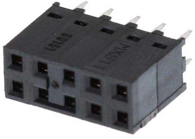 Molex Einbau-Buchsenleiste (Standard) Polzahl Gesamt 10 Rastermaß: 2.54mm 901512210 Tube