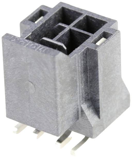 Molex Stiftgehäuse-Platine Polzahl Gesamt 4 Rastermaß: 2.50mm 1054291204 Tape on Full reel