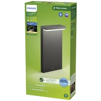 Philips LED Bustan 8720169257290 LED-Sockelleuchte LED 3.8 W Anthrazit Philips LED Bustan 8720169257290 LED-Sockelleuchte LED 3.8 W Anthrazit
