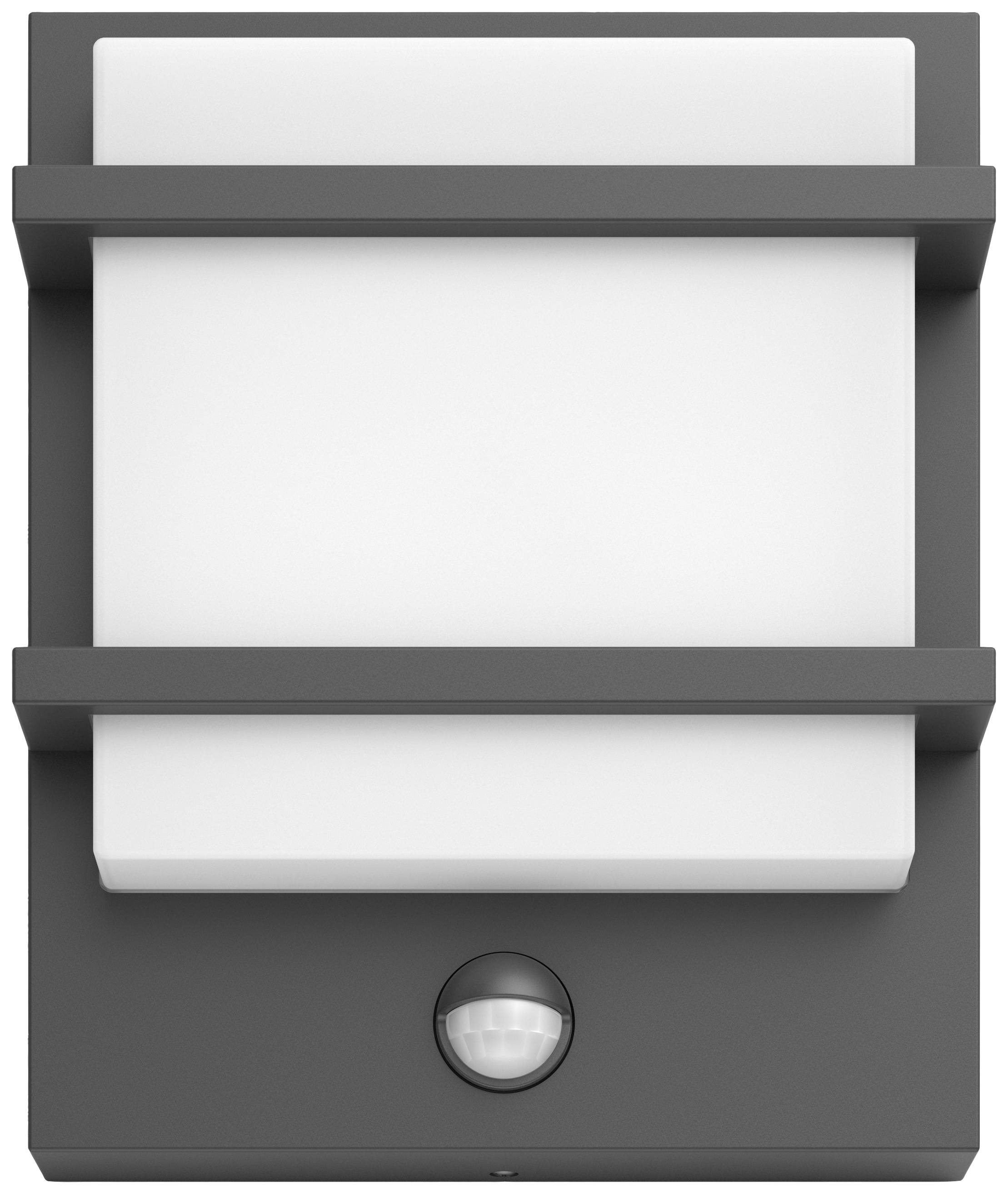 Philips LED Petronia 8720169263734 LED-Außenwandleuchte mit Bewegungsmelder LED 3.8W Anthrazit