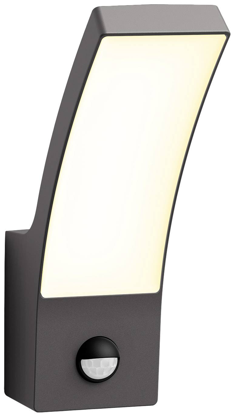 Philips LED Splay 8720169263819 LED-Außenwandleuchte mit Bewegungsmelder LED 3.8W Anthrazit