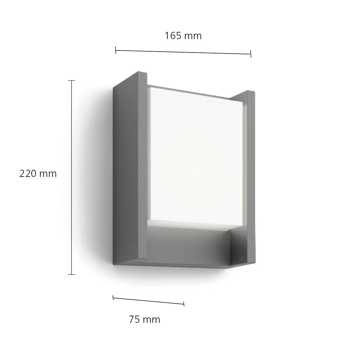 Philips LED Arbour 8720169278042 LED-Außenwandleuchte LED 3.8 W Anthrazit