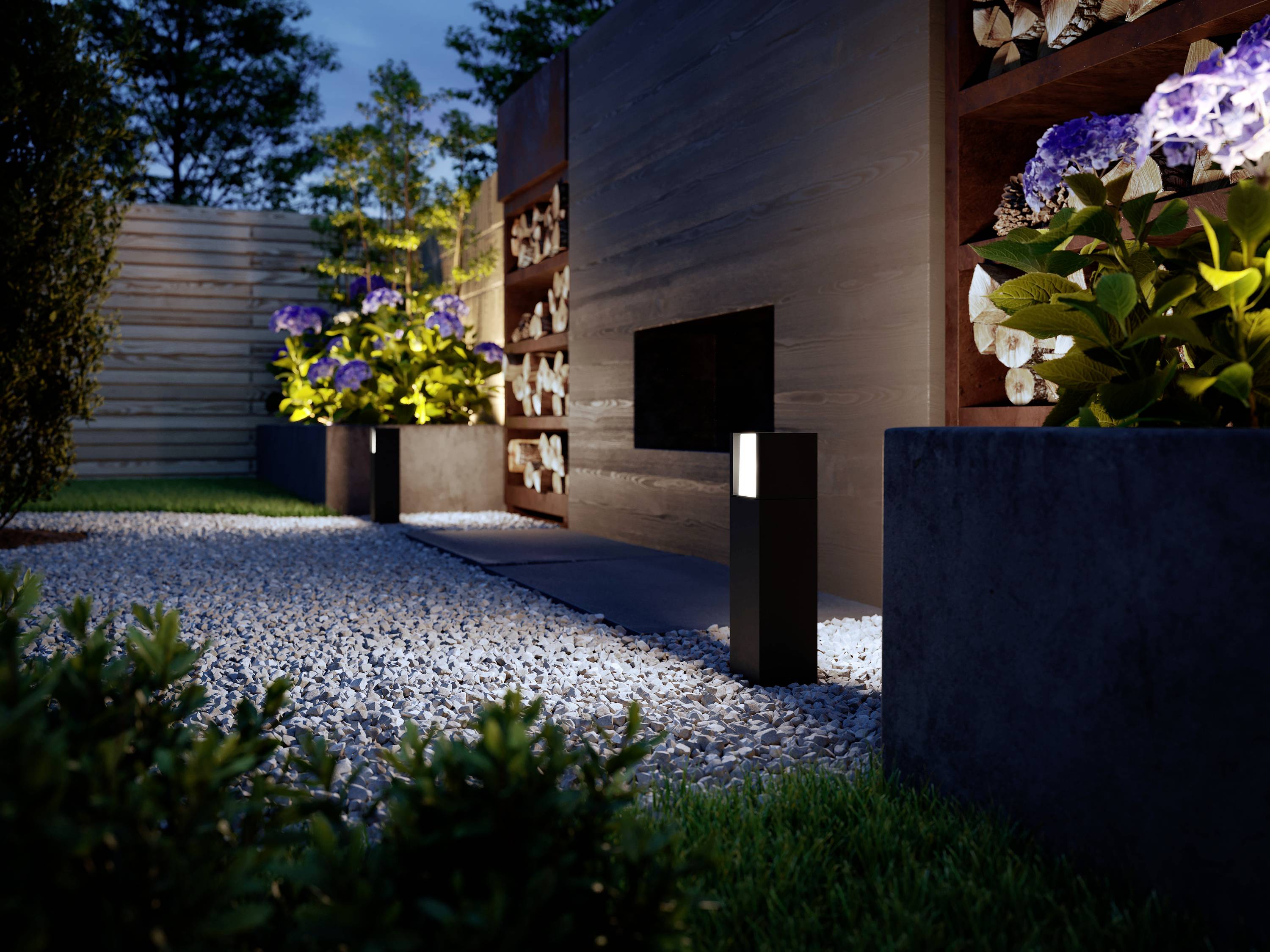 Philips LED Arbour 8720169278066 LED-Sockelleuchte LED 3.8W Anthrazit