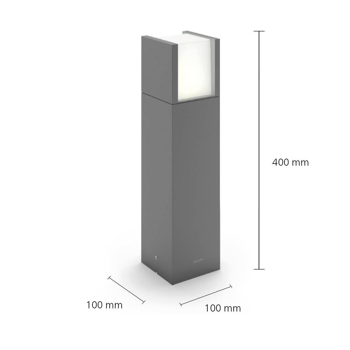 Philips LED Arbour 8720169278066 LED-Sockelleuchte LED 3.8 W Anthrazit