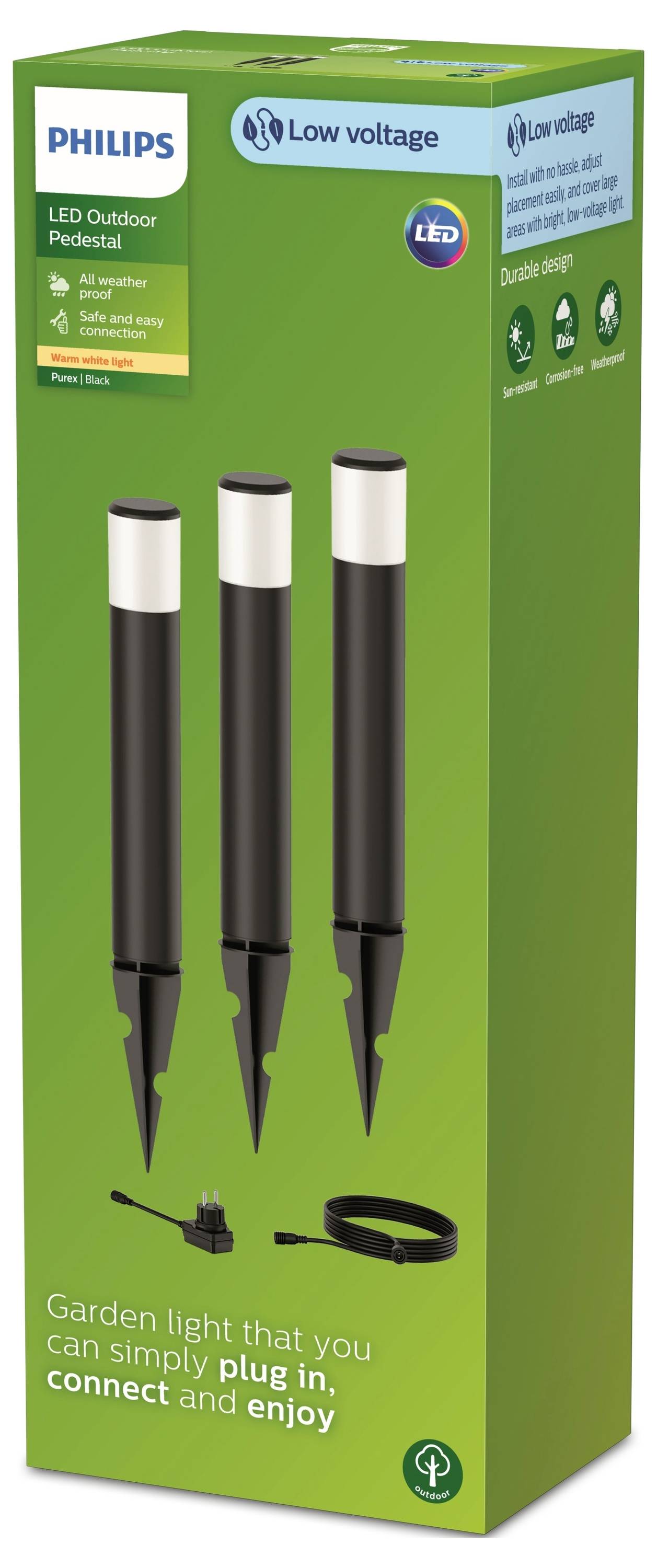 Philips LED 8720169269415 Purex GardenLink LED-Deckenstrahler LED 4.5W Schwarz