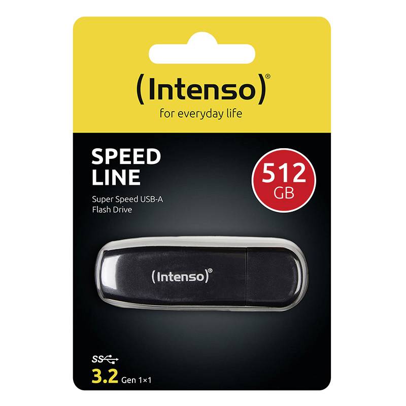 Intenso 512GB Speed Line USB-Stick 512GB Schwarz 3533493 USB-A (USB 3.2 Gen 1)