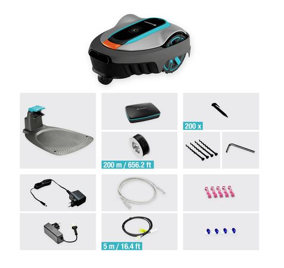 GARDENA 19603-60 smart SILENO city Mähroboter Geeignet für Fläche max. 600 m²