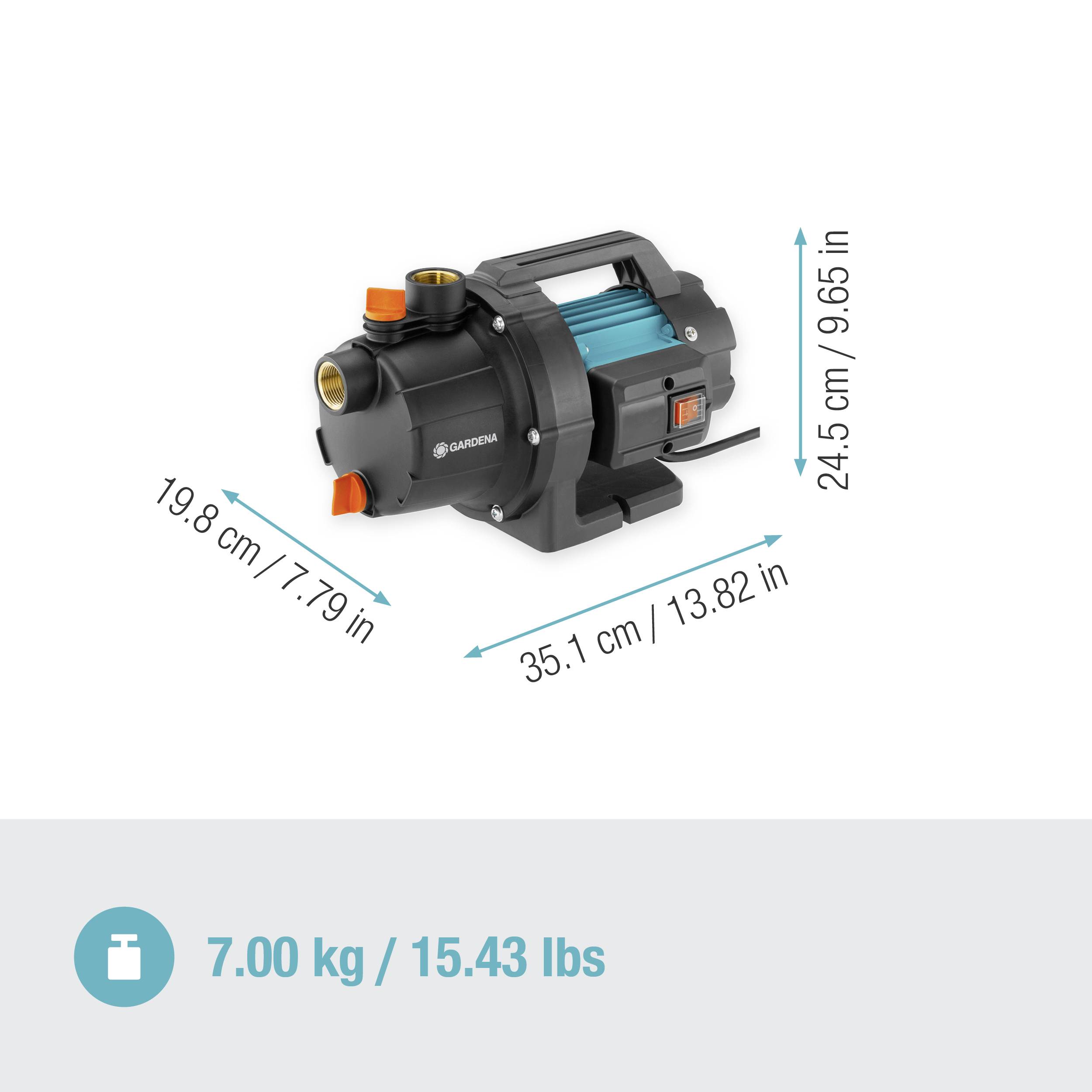 GARDENA 3700/4 P Basic Gartenpumpe 3700 l/h 41 m