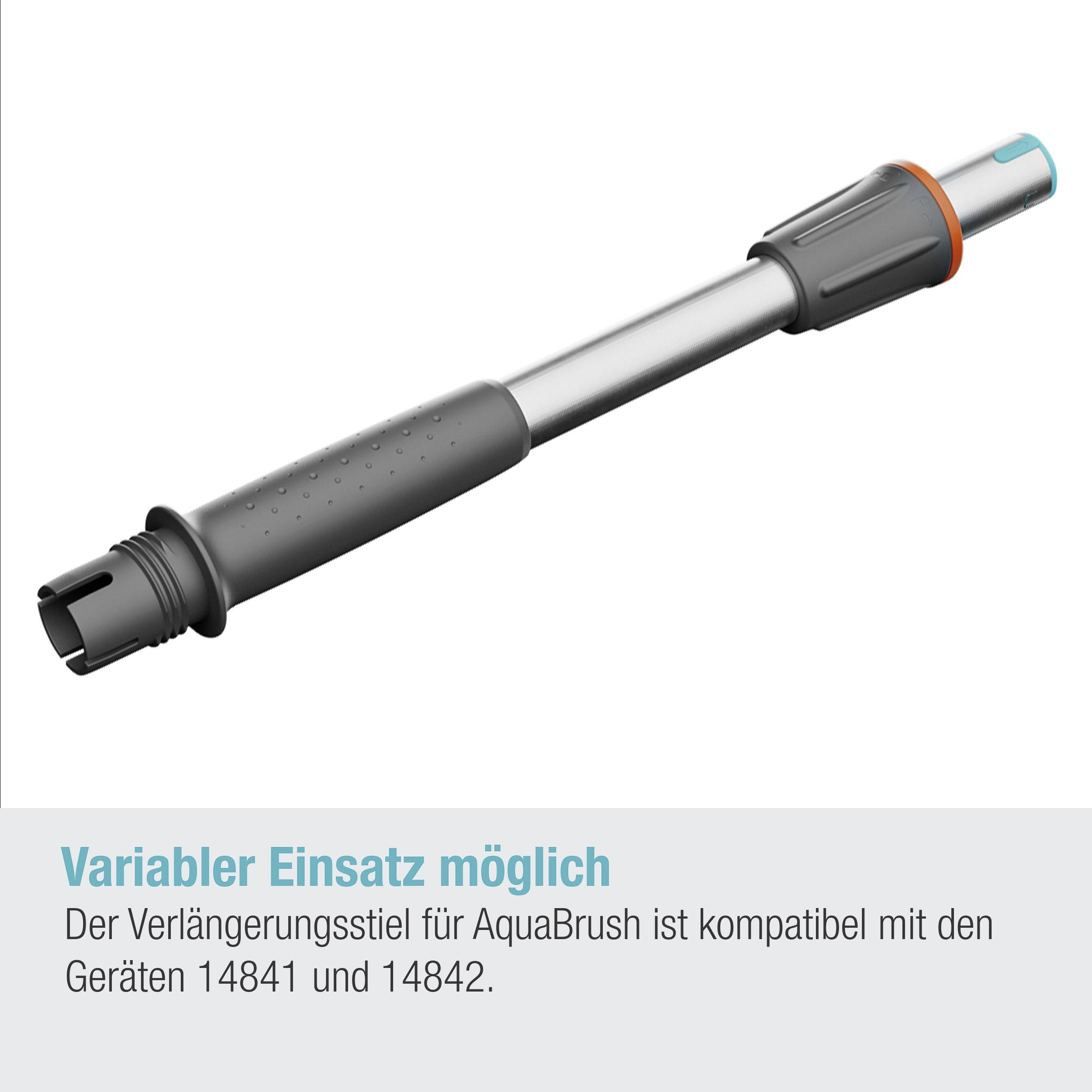 'Variabler Einsatz möglich' - Verlängerungsstiel für AquaBrush, kompatibel mit Geräten 14841 und 14842.