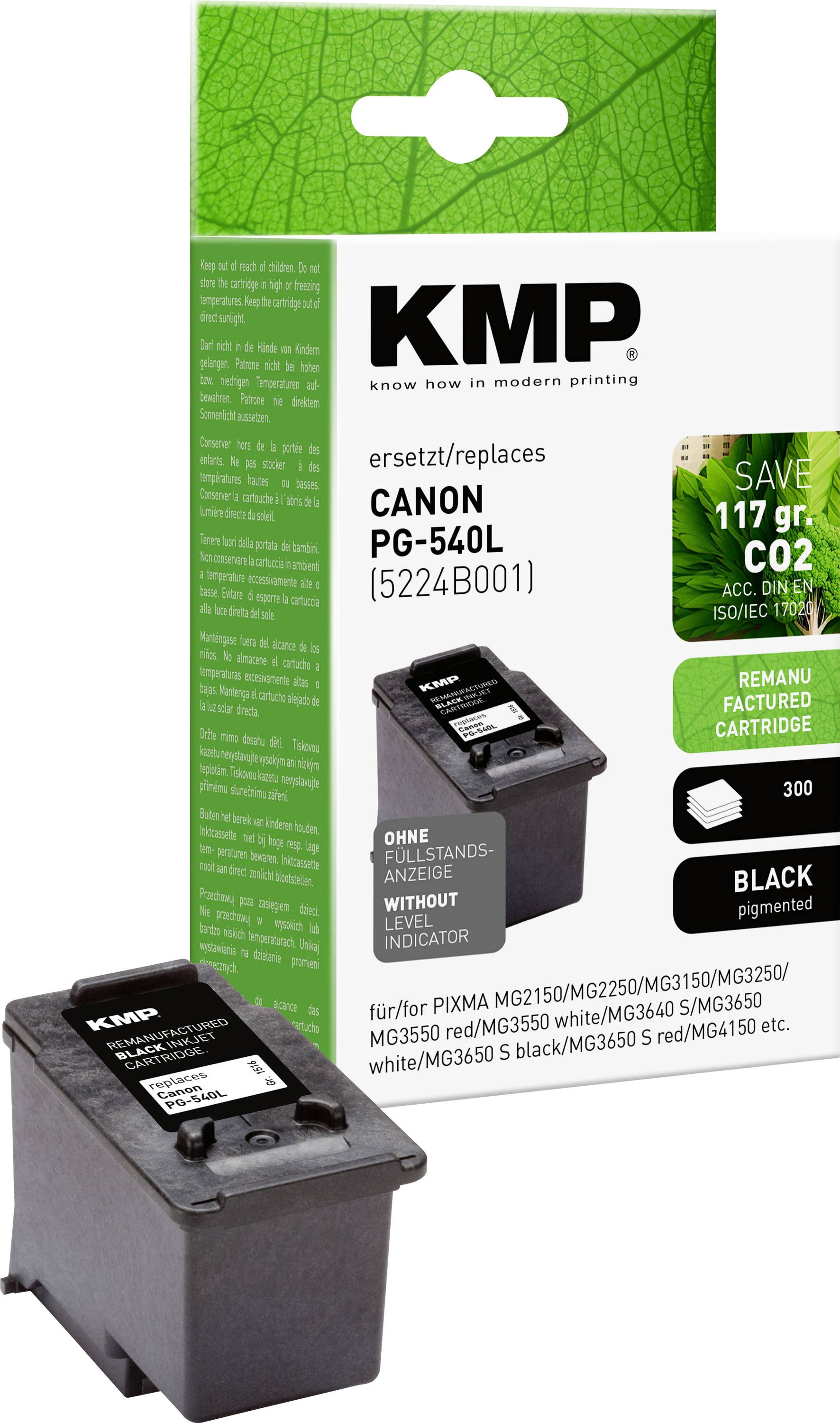 KMP Druckerpatrone ersetzt Canon PG-540L Kompatibel Schwarz 1516,4401 1516,4401