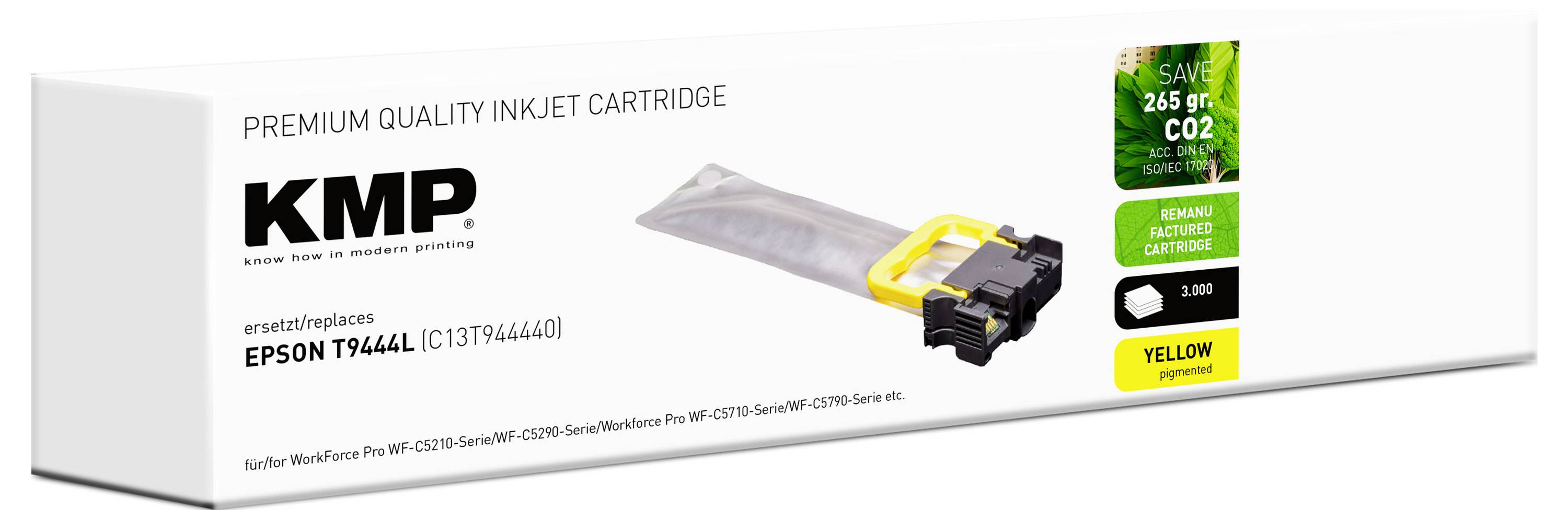 KMP Druckerpatrone ersetzt Epson T9444L Kompatibel Gelb 1645,4809