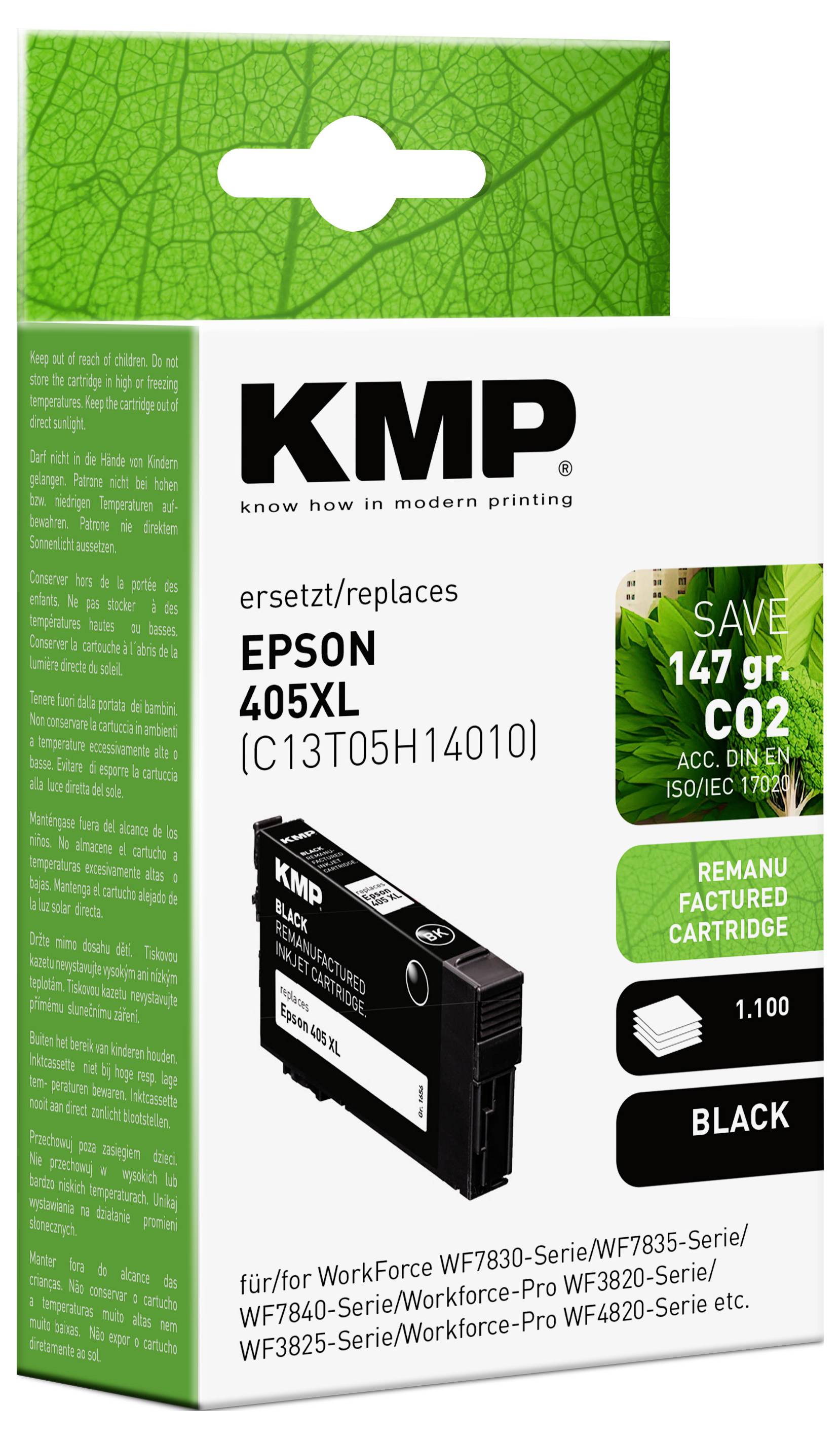 KMP Druckerpatrone ersetzt Epson 405XL, T05H1 Kompatibel Schwarz 1656,4001