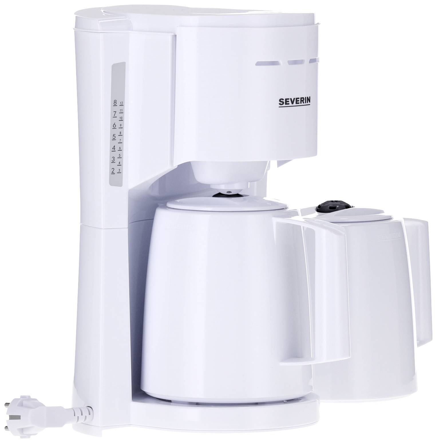 Severin KA 9309 Kaffeemaschine Weiß Isolierkanne