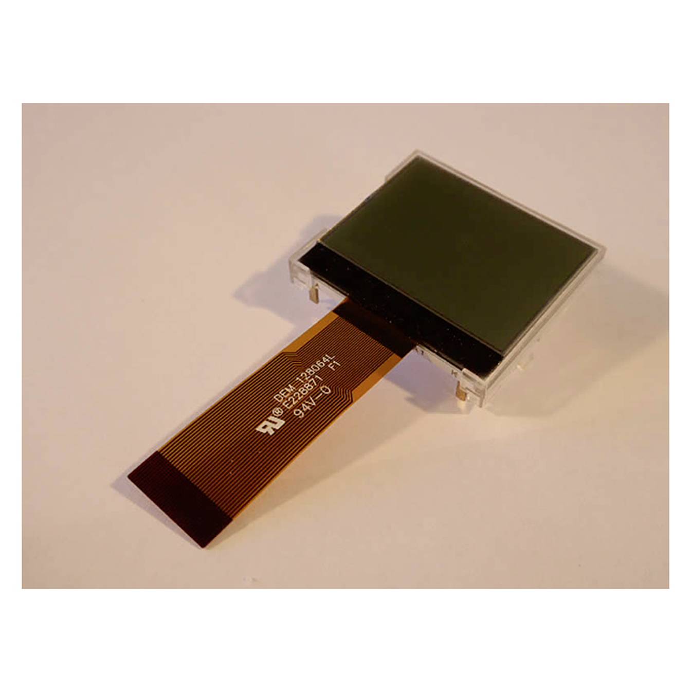 Display Elektronik LCD-Display Weiß 128 x 64 Pixel (B x H x T) 46.60 x 40.00 x 10.4mm DEM128064L1FGH-PW