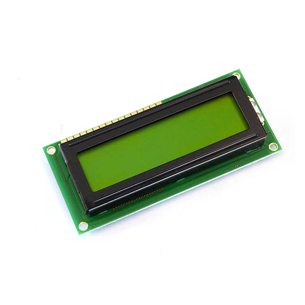 Display Elektronik LCD-Display Schwarz Gelb-Grün (B x H x T) 80 x 36 x 12.4mm DEM16102SYH-LY
