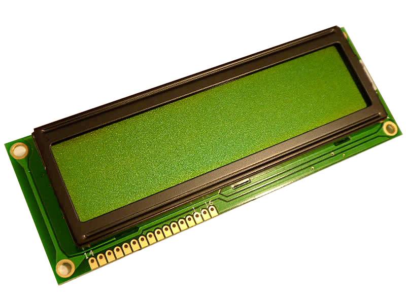 Display Elektronik LCD-Display Schwarz Gelb-Grün (B x H x T) 122 x 44 x 14.5mm DEM16215SYH-LY-CYR