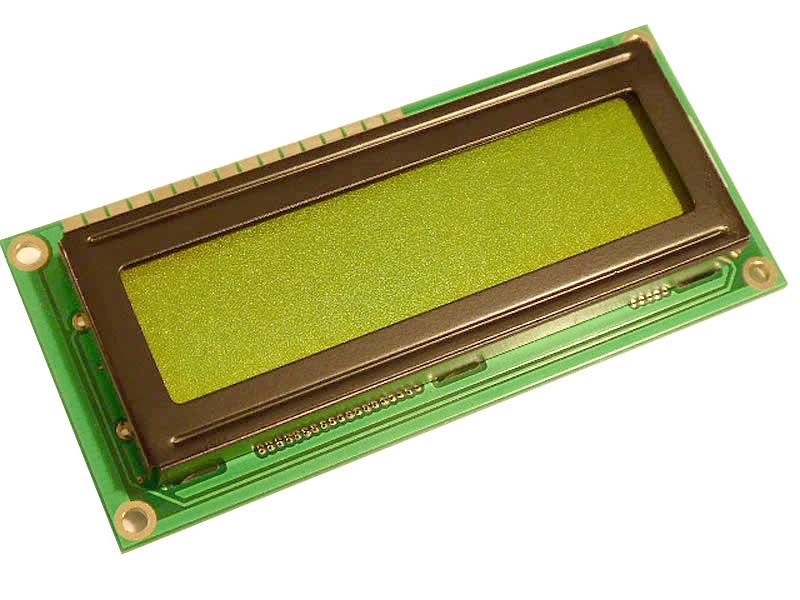 Display Elektronik LCD-Display Schwarz Gelb-Grün (B x H x T) 80 x 36 x 11.9mm DEM16216SYH-LY-CYR