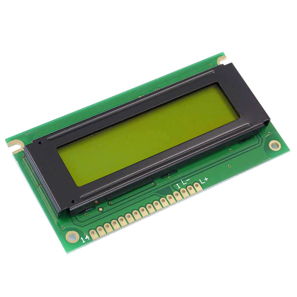 Display Elektronik LCD-Display Schwarz Gelb-Grün (B x H x T) 84 x 44 x 10.5mm DEM16217SYH-PY-CYR