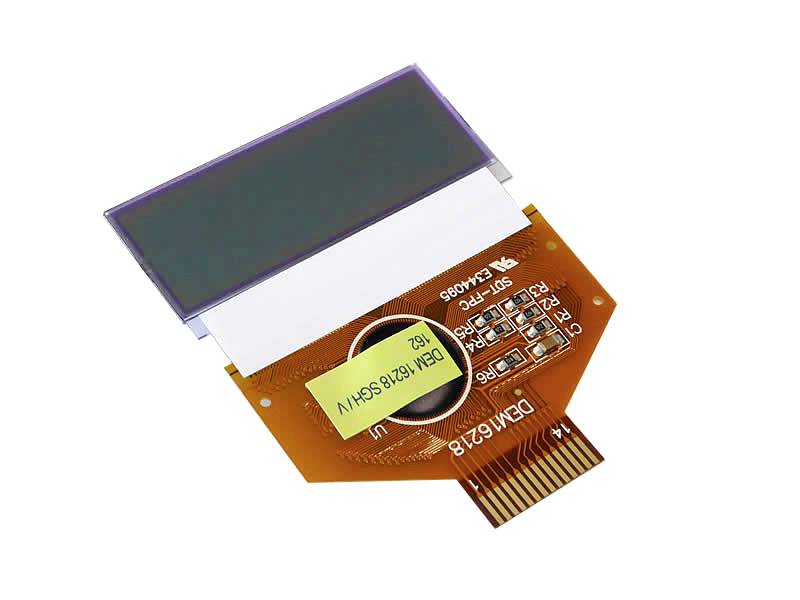 Display Elektronik LCD-Display Schwarz (B x H x T) 55 x 24.5 x 2.0mm DEM16218SGH