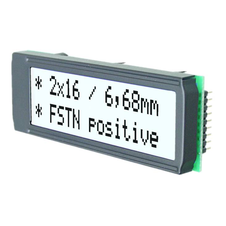 Display Elektronik LCD-Display Schwarz Weiß (B x H x T) 68 x 26.8 x 10.8mm