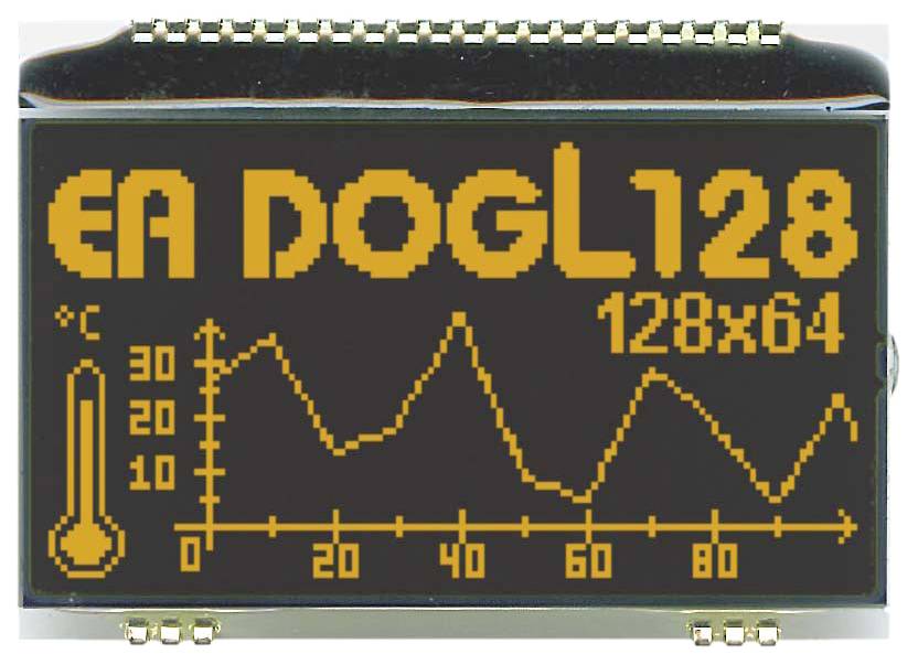 Display Elektronik Grafik-Display 128 x 64 Pixel (B x H x T) 68.00 x 51.00 x 2.8mm