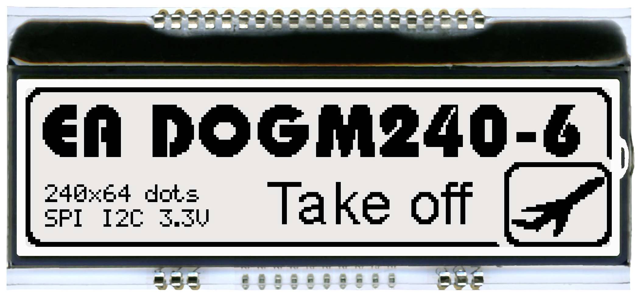 Display Elektronik Grafik-Display 240 x 64 Pixel (B x H x T) 94.00 x 40 x 2mm