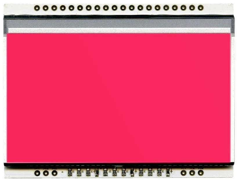 Display Elektronik Hintergrundbeleuchtung Rot