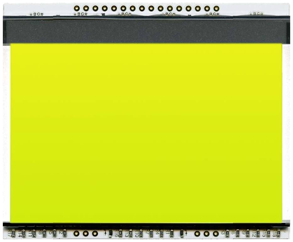 Display Elektronik Hintergrundbeleuchtung Gelb-Grün