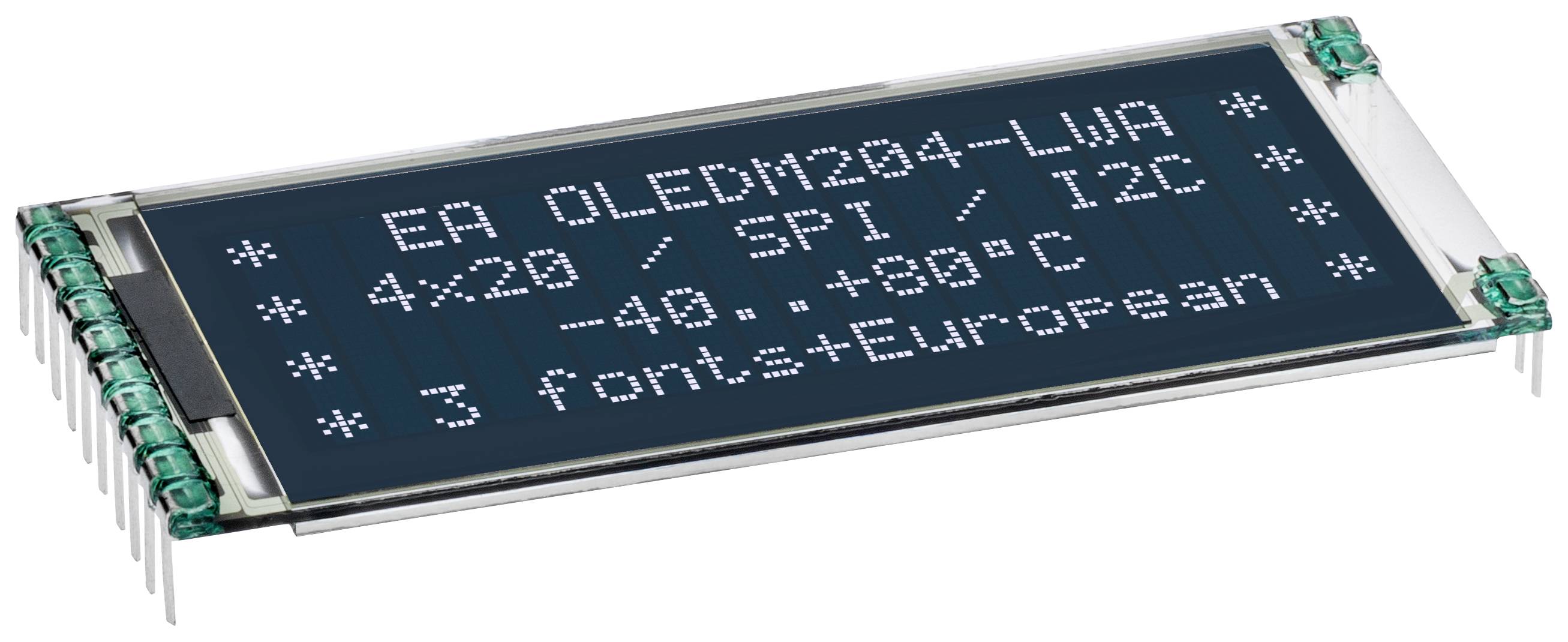 Display Elektronik OLED-Modul Weiß Schwarz (B x H x T) 61 x 26 x 2.4mm